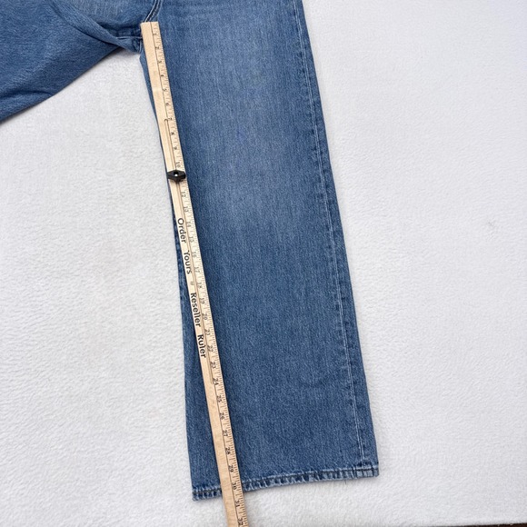 Levis Ribcage Wedgie Wide Leg Jeans Womens Size 30 Denim Medium Wash Casual - Picture 8 of 9